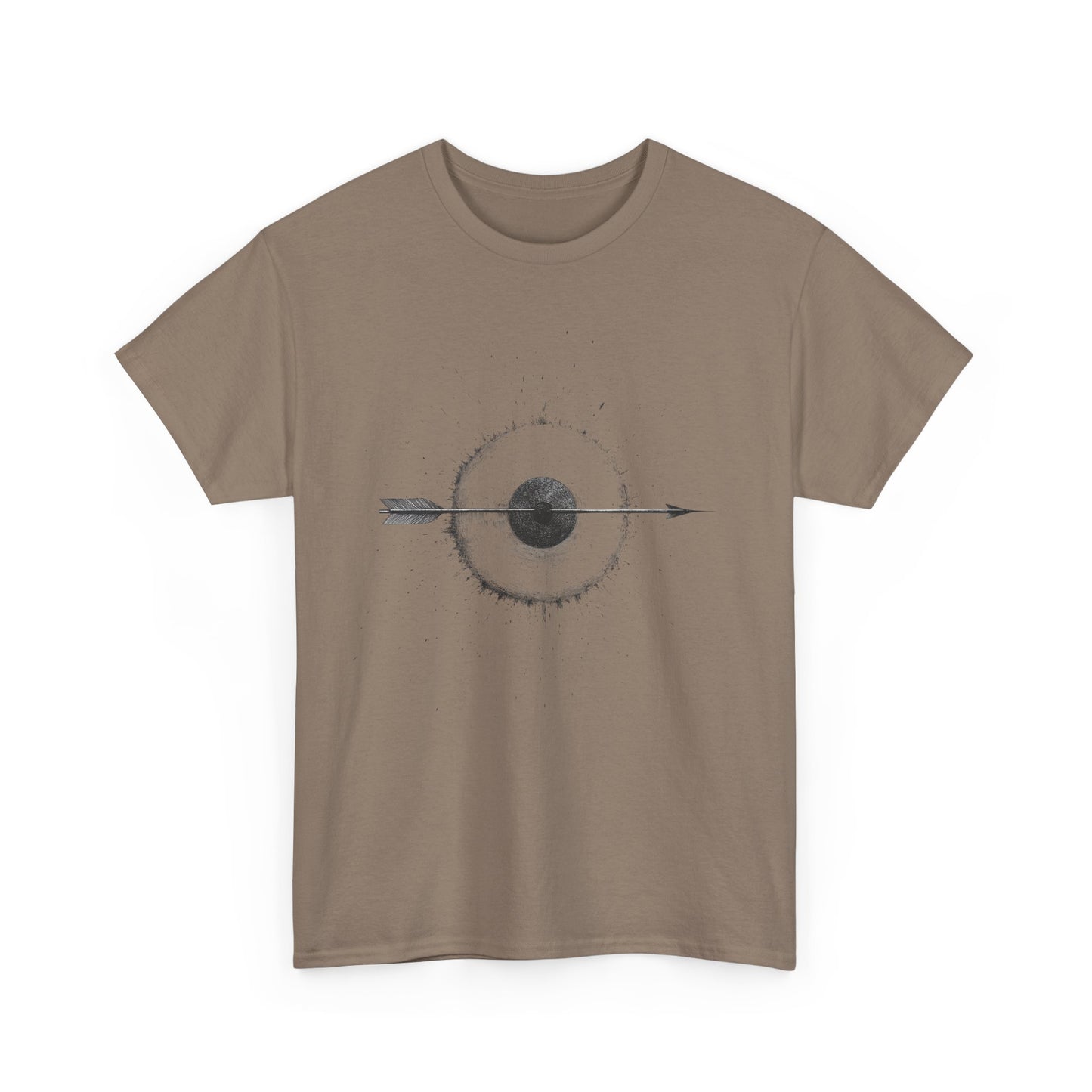 Artistic Arrow Graphic Unisex Cotton Tee, Motivational Shirt, Casual Wear, Gift for Him/Her, Trendy Fashion