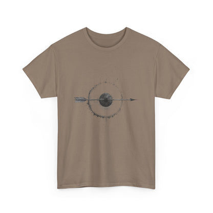 Artistic Arrow Graphic Unisex Cotton Tee, Motivational Shirt, Casual Wear, Gift for Him/Her, Trendy Fashion