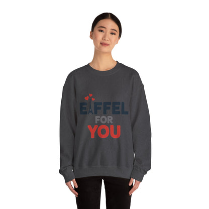 Womens Heavy Blend™ Crewneck Sweatshirt, Eiffel For You Romantic Paris Womens Sweatshirt