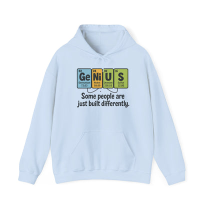 Funny Womens Genius Hoodie, Periodic Table Science Pullover, Nerdy Chemistry Sweatshirt for Her, Science Lover Apparel, Funny Chemistry Gift