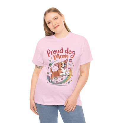 Proud Dog Mom Tee, Cute Pet Lover Shirt, Animal Lover Gift, Dog Mom T-Shirt, Funny Dog Apparel, Gift for Pet Owners, T-Shirt for Pet Moms