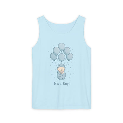 Its a Boy Maternity Tank Top, Baby Boy Pregnancy Announcement Tank, Gender Reveal Mom To Be Gift, Expecting Baby Shower Top