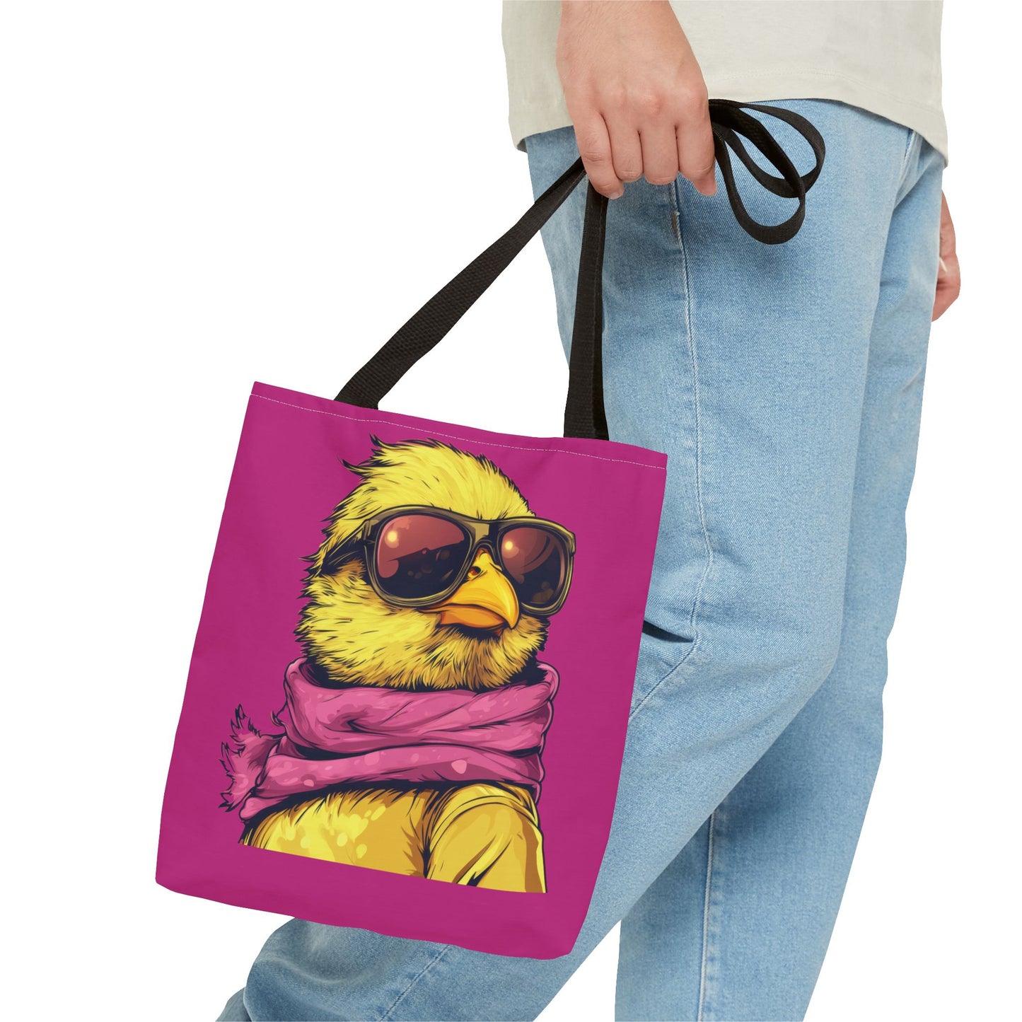 Chic Bird Tote Bag, Trendy Shopping Tote, Eco-friendly Bag, Gift for Animal Lovers, Summer Accessory, Beach Weekender Bag, Large Canvas Bag