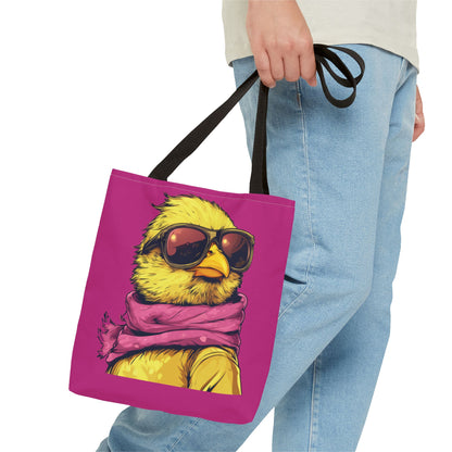 Chic Bird Tote Bag, Trendy Shopping Tote, Eco-friendly Bag, Gift for Animal Lovers, Summer Accessory, Beach Weekender Bag, Large Canvas Bag