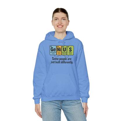 Funny Womens Genius Hoodie, Periodic Table Science Pullover, Nerdy Chemistry Sweatshirt for Her, Science Lover Apparel, Funny Chemistry Gift