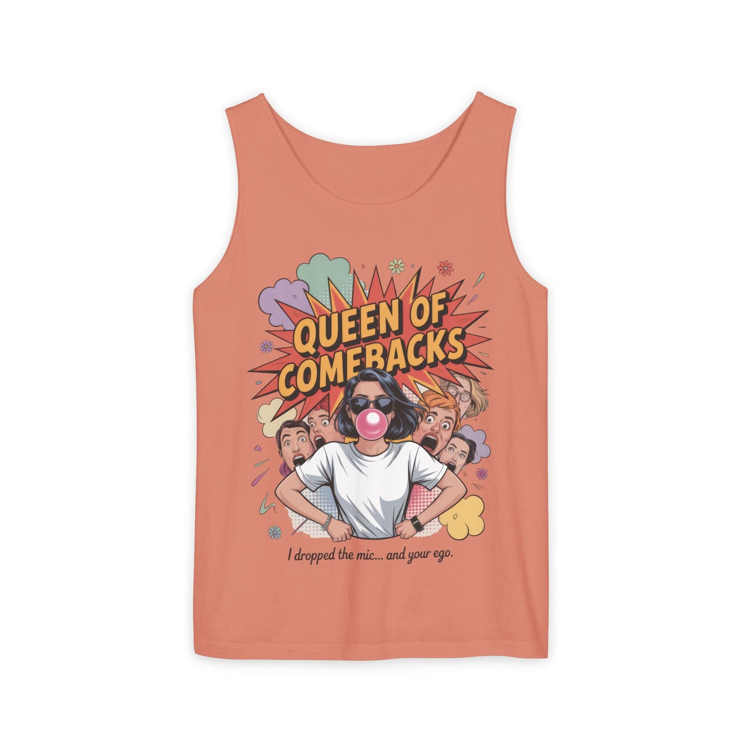 Funny Women's Tank Top, Queen of Comebacks Tee, Funny Graphic Tank, Gift for Her, Casual Wear, Comedy Apparel
