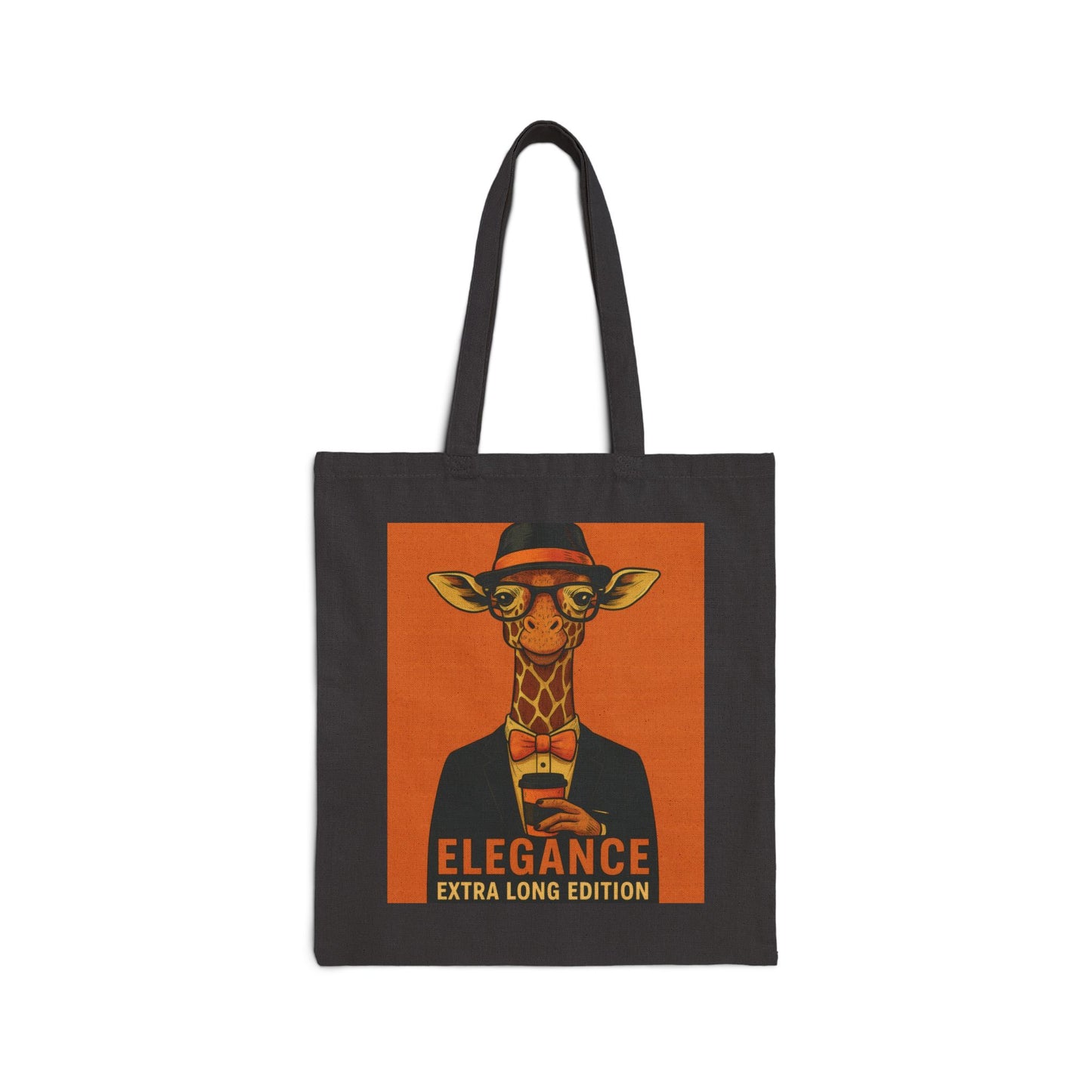Elegant Giraffe Canvas Tote Bag, Eco-Friendly Fashion, Reusable Shopping, Gift for Animal Lovers, Unique Design, Stylish Carry-All