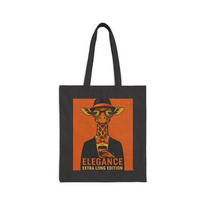 Elegant Giraffe Canvas Tote Bag, Eco-Friendly Fashion, Reusable Shopping, Gift for Animal Lovers, Unique Design, Stylish Carry-All