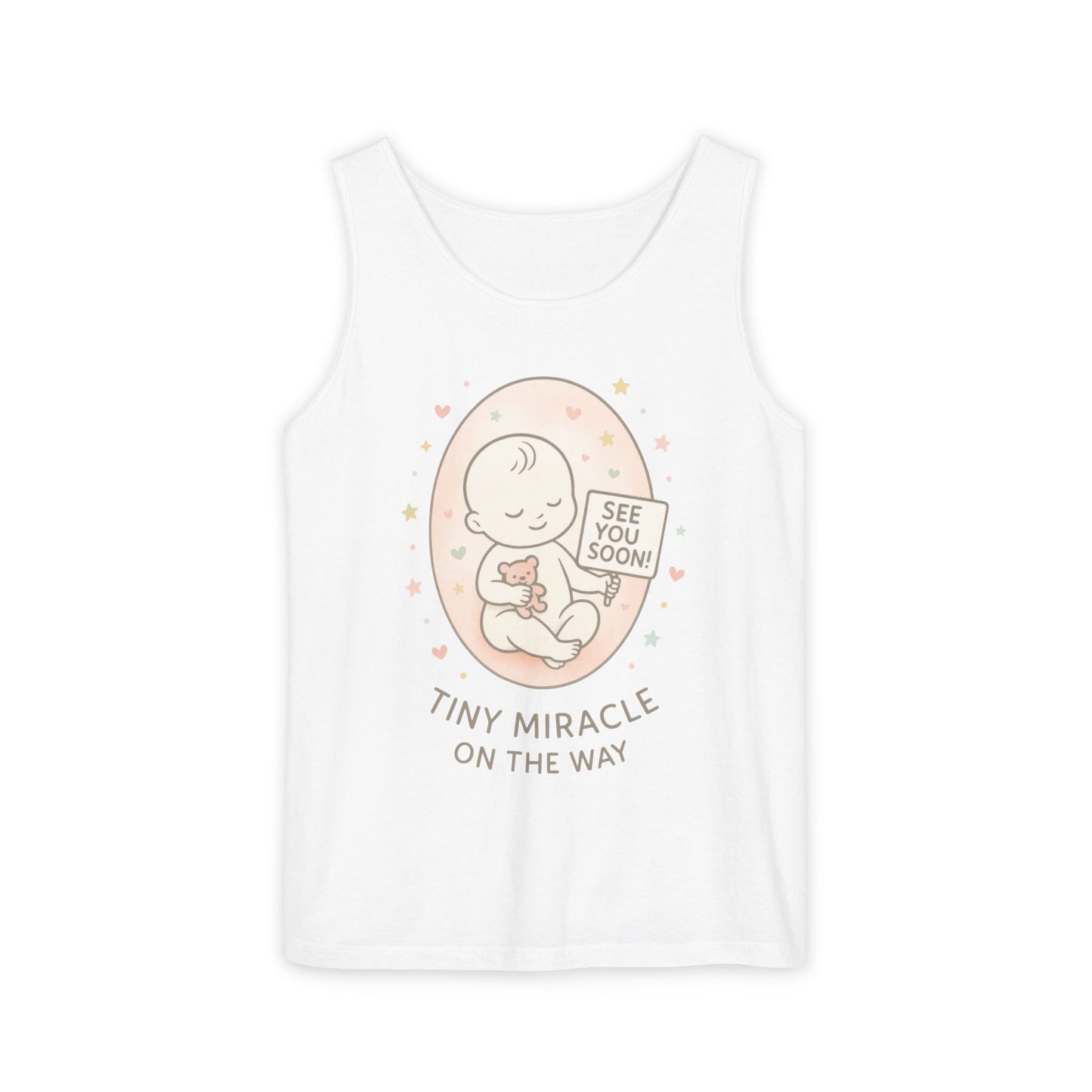 Coming Soon Maternity Tank Top, Cute Baby Pregnancy Announcement Shirt, Expecting Mom Gift, Gender Reveal Tee, Baby Shower Gift
