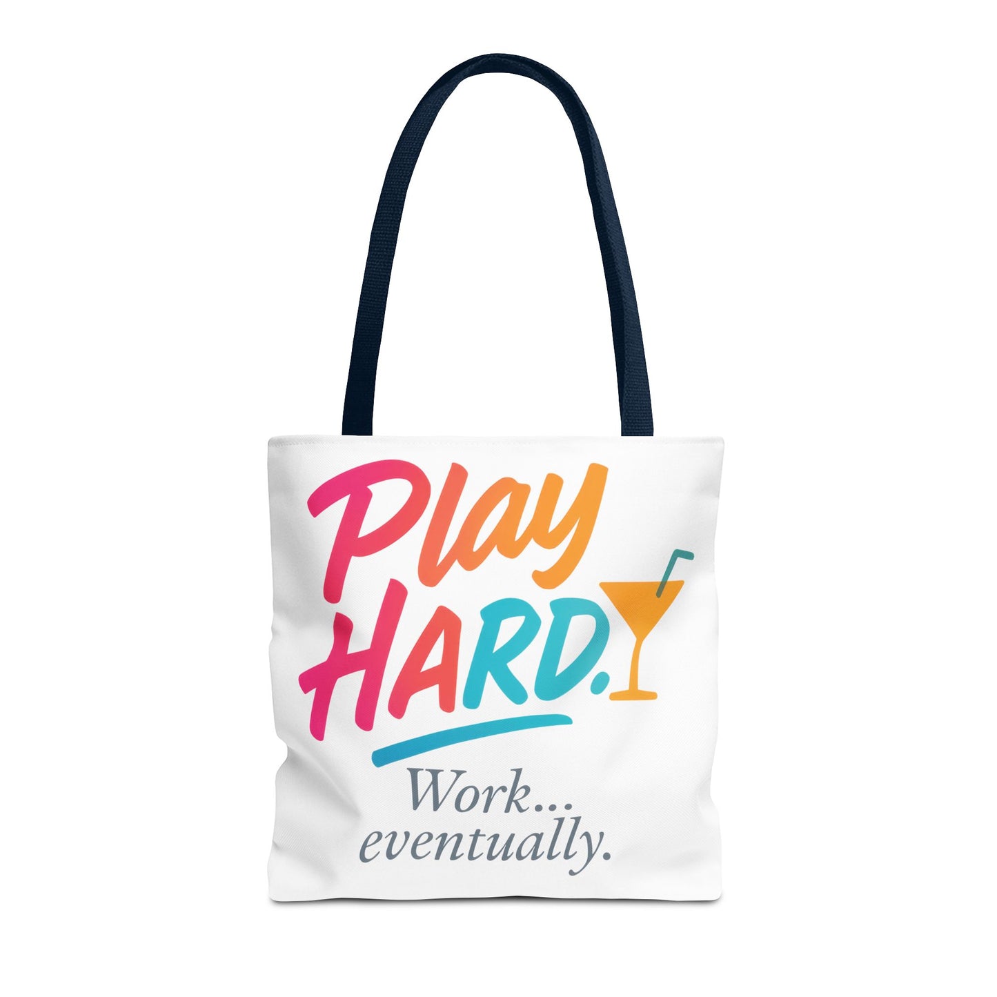 Play Hard Tote Bag - Fun, Stylish, Tote for Work & Play, Summer, Gift, Beach Bag, Everyday Carry, Beach Weekender Bag, large canvas bag