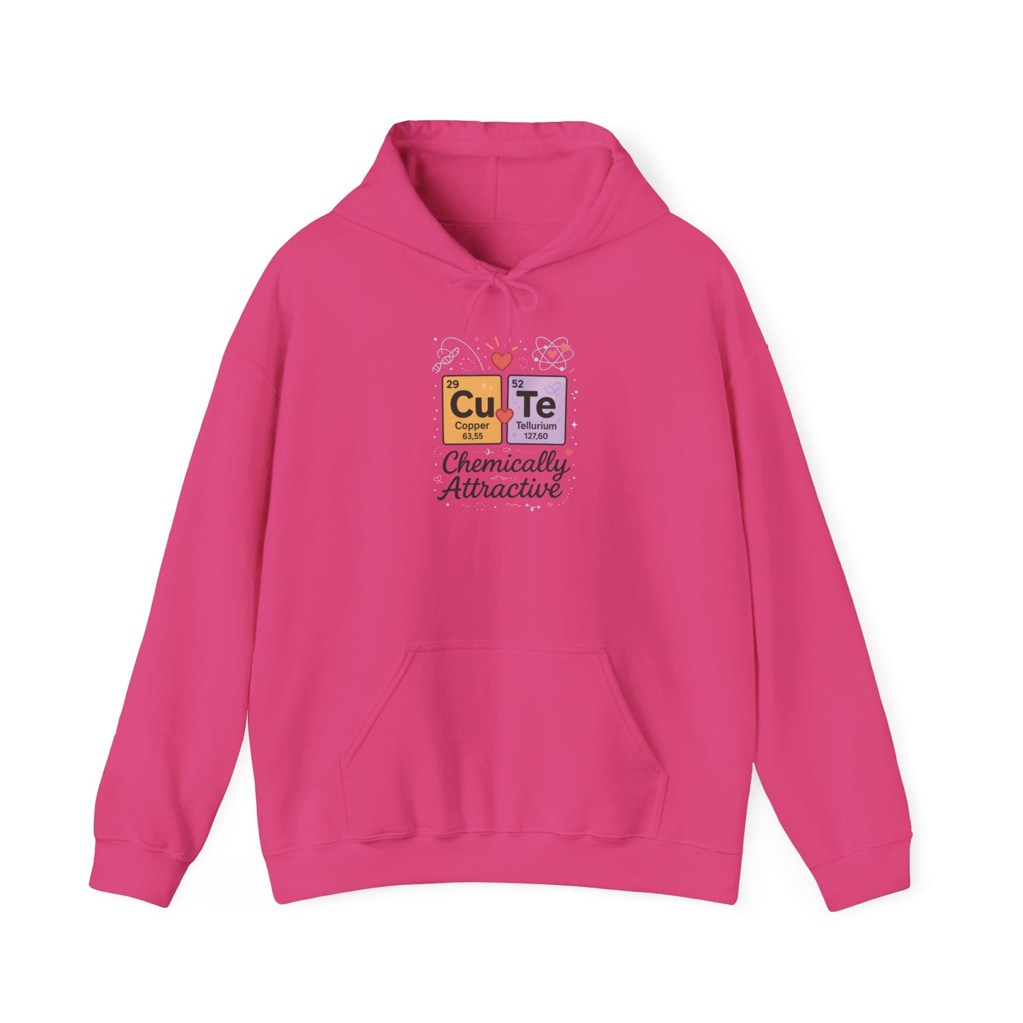 Cute Chemistry Hoodie for Women, CuTe Periodic Table Sweatshirt, Chemically Attractive Science Gift for Her, Great for Birthdays & Holidays
