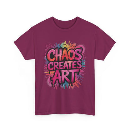 Chaos Creates Art Colorful Graffiti Womens Graphic Tee, Graffiti Shirt, Streetwear Tee