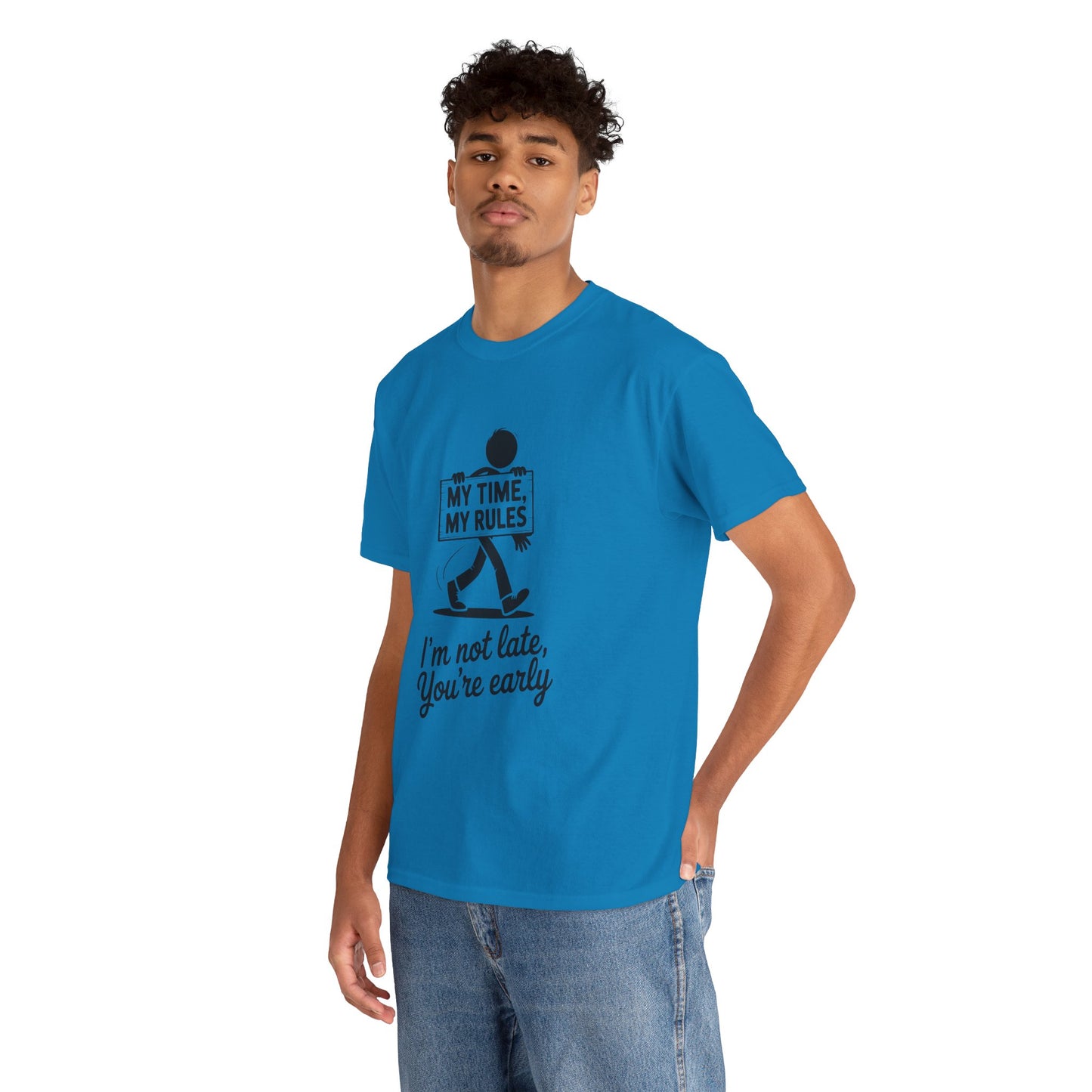 My Time My Rules Men's T-Shirt, Funny T-Shirt, Casual Wear, confident Men's shirt, self love t shirt, Time Management Humor, sassy quote tee