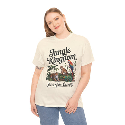 Mens Jungle Kingdom Tee - Nature Lover T-Shirt, Animal Graphic Tee, Eco-Friendly Gift, Summer Fashion, Adventure Outfit