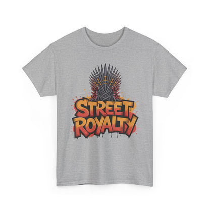 Street Royalty Men's T-Shirt, Graffiti Crown Graphic Tee, Urban Streetwear Top for Skaters and Hip Hop Style