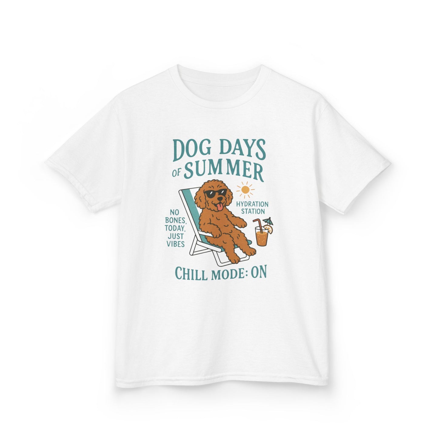 Summer Chill Kids Tee | Fun Playful T-Shirt for Boys & Girls, Perfect for Summer Days, Beach Outings, Gifts, Casual Wear