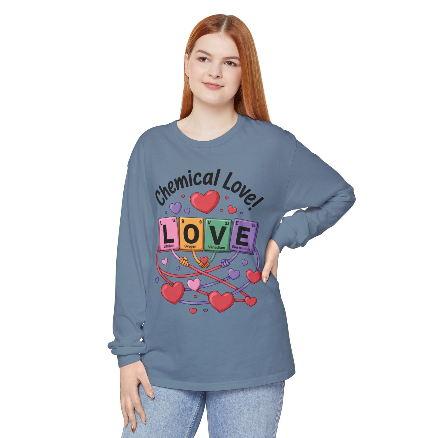 Chemical Love Long Sleeve T-Shirt Women's, Perfect Gift for Science Lovers, Valentine's Day, Chemistry Enthusiasts, Casual Wear, Cute [...]