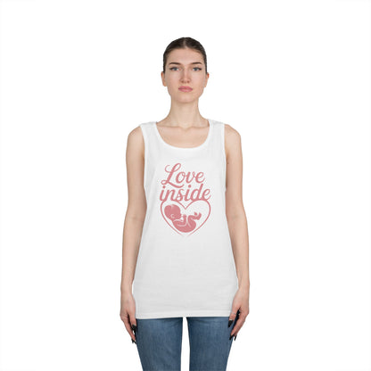 Maternity Tank Top, Pregnancy Announcement Tee, Baby Inside Mom To Be Gift, Expecting Mother Tee, Pregnancy Reveal Top, Baby Shower Top
