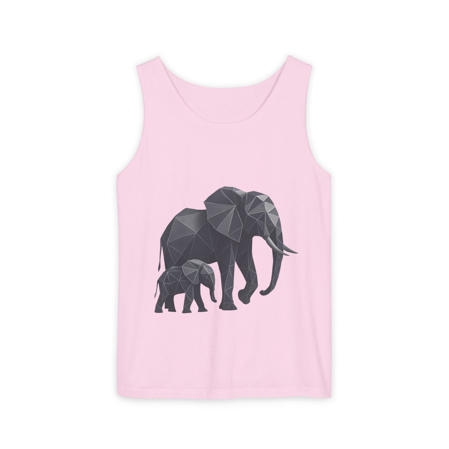 Elephant Family Unisex Tank Top, Animal Lover Gift, Casual Wear, Summer Essentials, Eco-Friendly Apparel, Wildlife Shirt