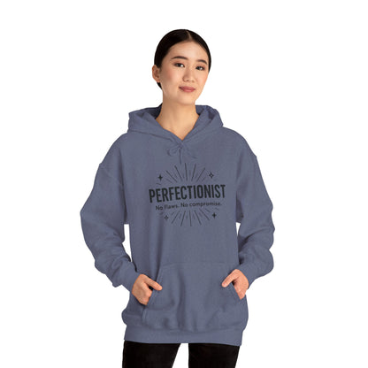 Womens Perfectionist Hoodie, Minimalist No Flaws Sweatshirt, Empowered Clean Look Pullover, Gift for Organized Women