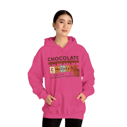 Chocolate Lover's Comfort Hoodie, Perfect Gift for Chemistry Lovers, Casual Wear, Sweet Treats Enthusiasts, Birthdays, Chemistry Students