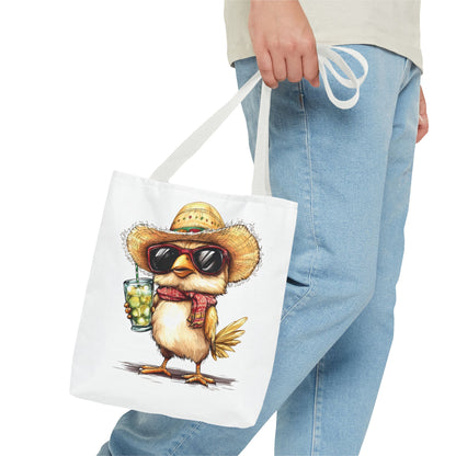 Chic Summer Tote Bag, Fun Bird Design, Beach Bag, Vacation Accessory, Perfect Gift for Bird Lovers, Eco-Friendly Shopper