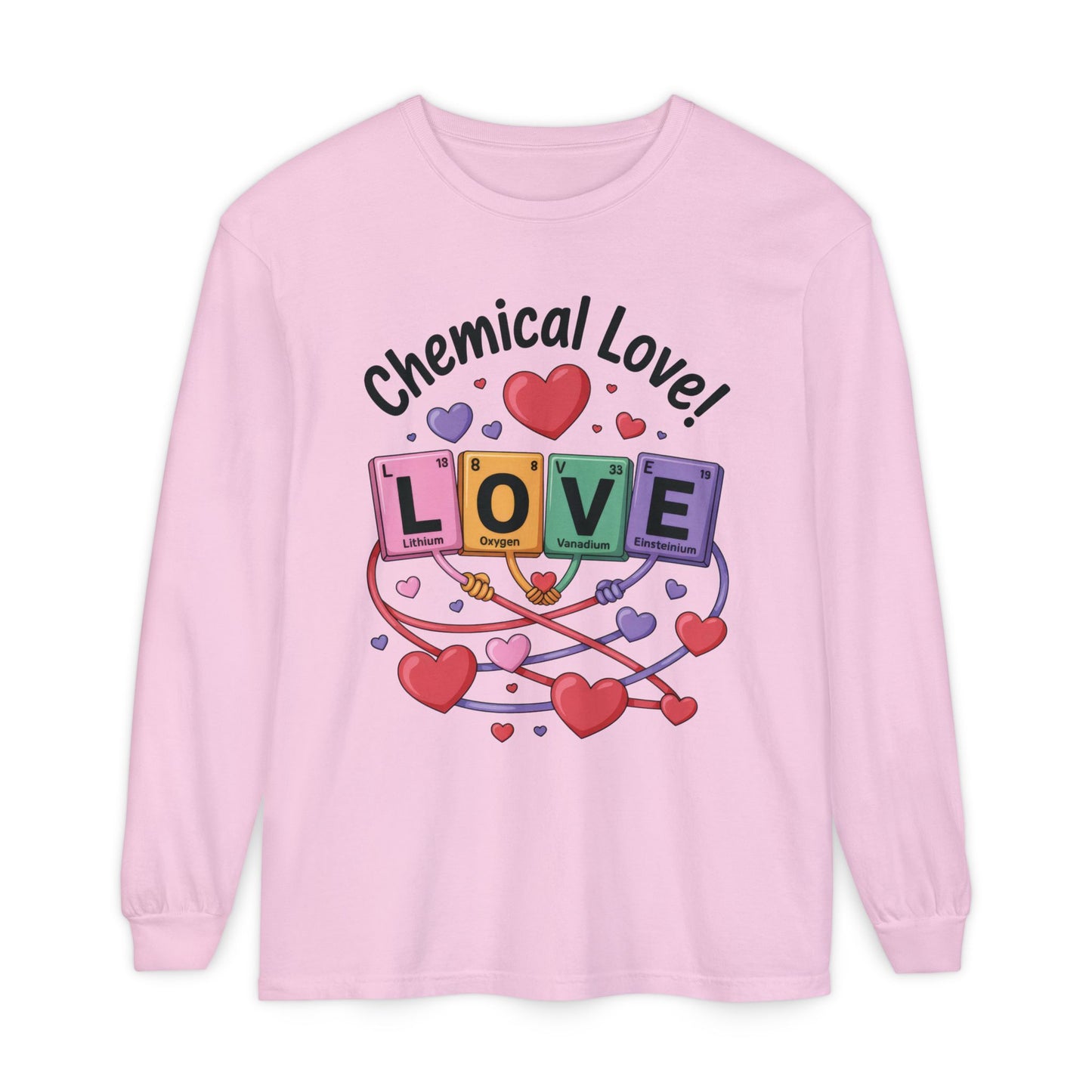 Chemical Love Long Sleeve T-Shirt Women's, Perfect Gift for Science Lovers, Valentine's Day, Chemistry Enthusiasts, Casual Wear, Cute [...]