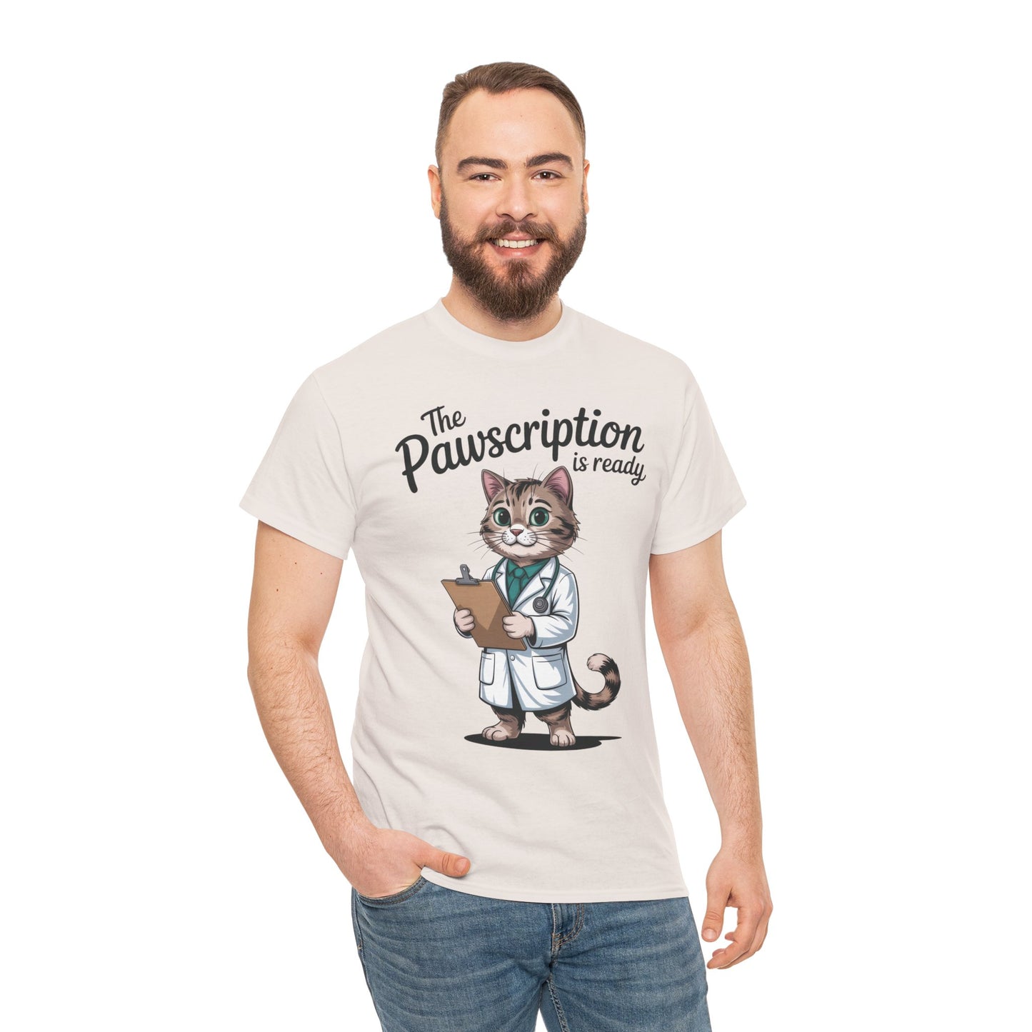 Funny Doctor Cat Tee, Unisex Tee, Veterinary Gift, Medical Student and Medical Workers Gift, Animal Doctor Graphic Tee, Cat Lover Apparel