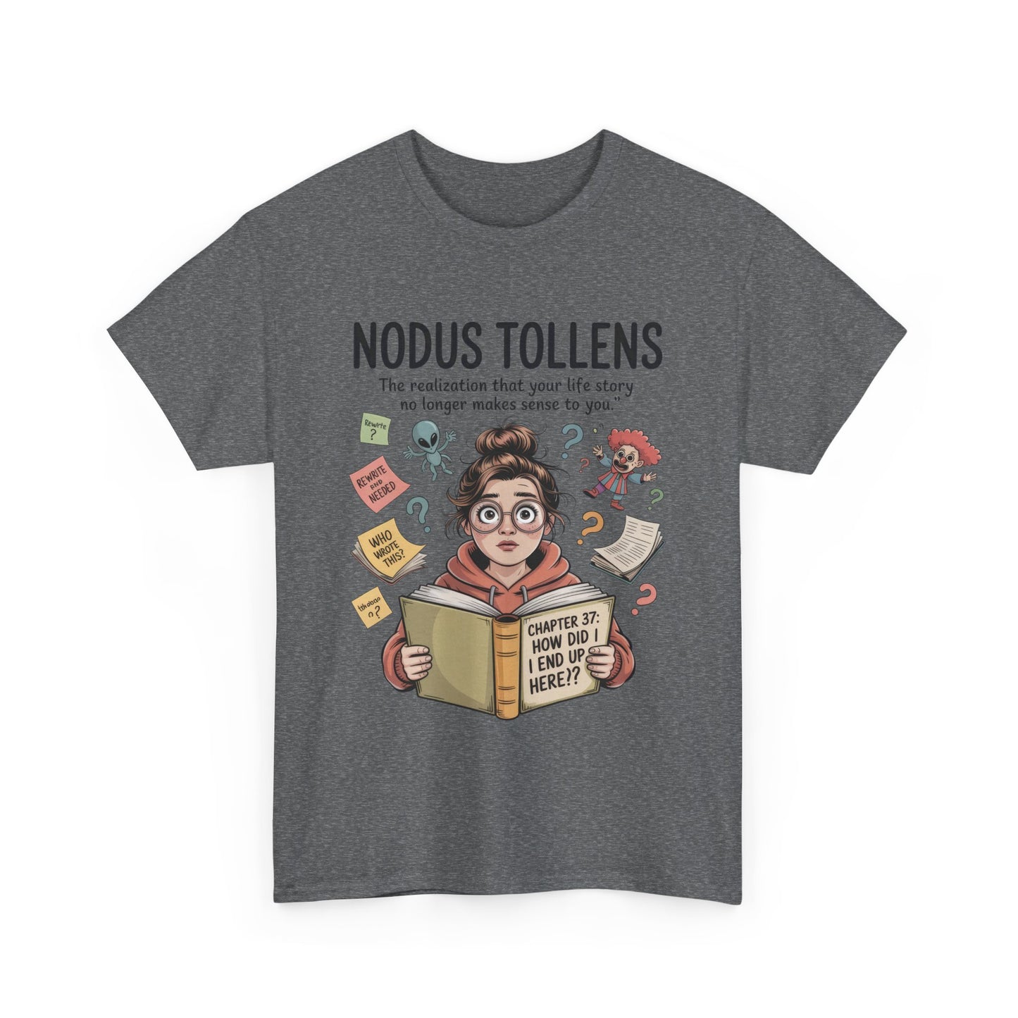 Nodus Tollens Tee, Women's Heavy Cotton Shirt, Latin Words, Moods & Modes, Self-Awareness, Personal Development