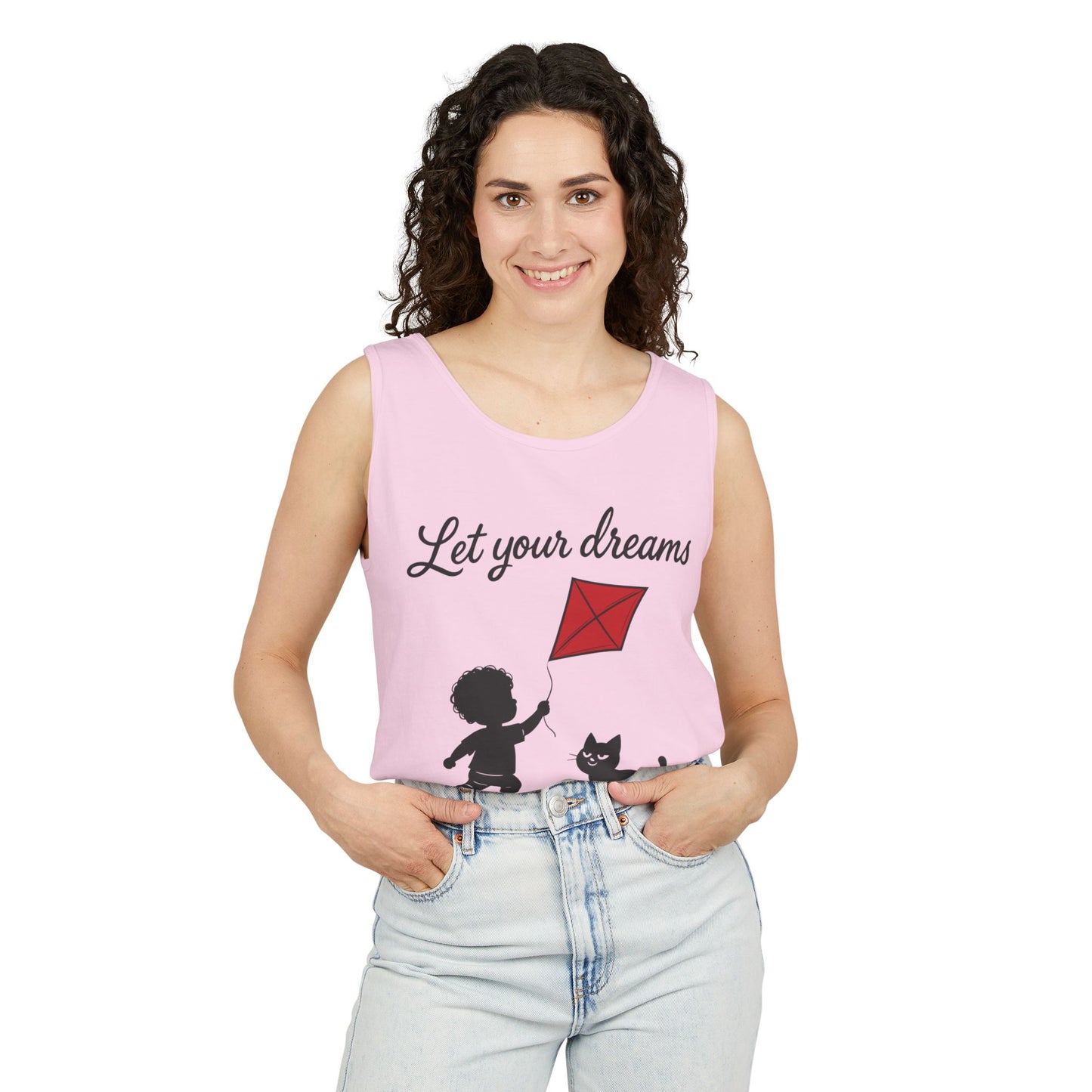 Dream-Catching Tank Top - Lightweight, Womens, Inspirational Graphic Tee, Summer Wear, Perfect Gift for Kids & Families