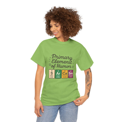 Funny Womens Sarcasm T-Shirt, Element of Humor Tee, Science Nerd Shirt, Chemistry Humor Tee, Gift for Science Lovers, Science Party Apparel