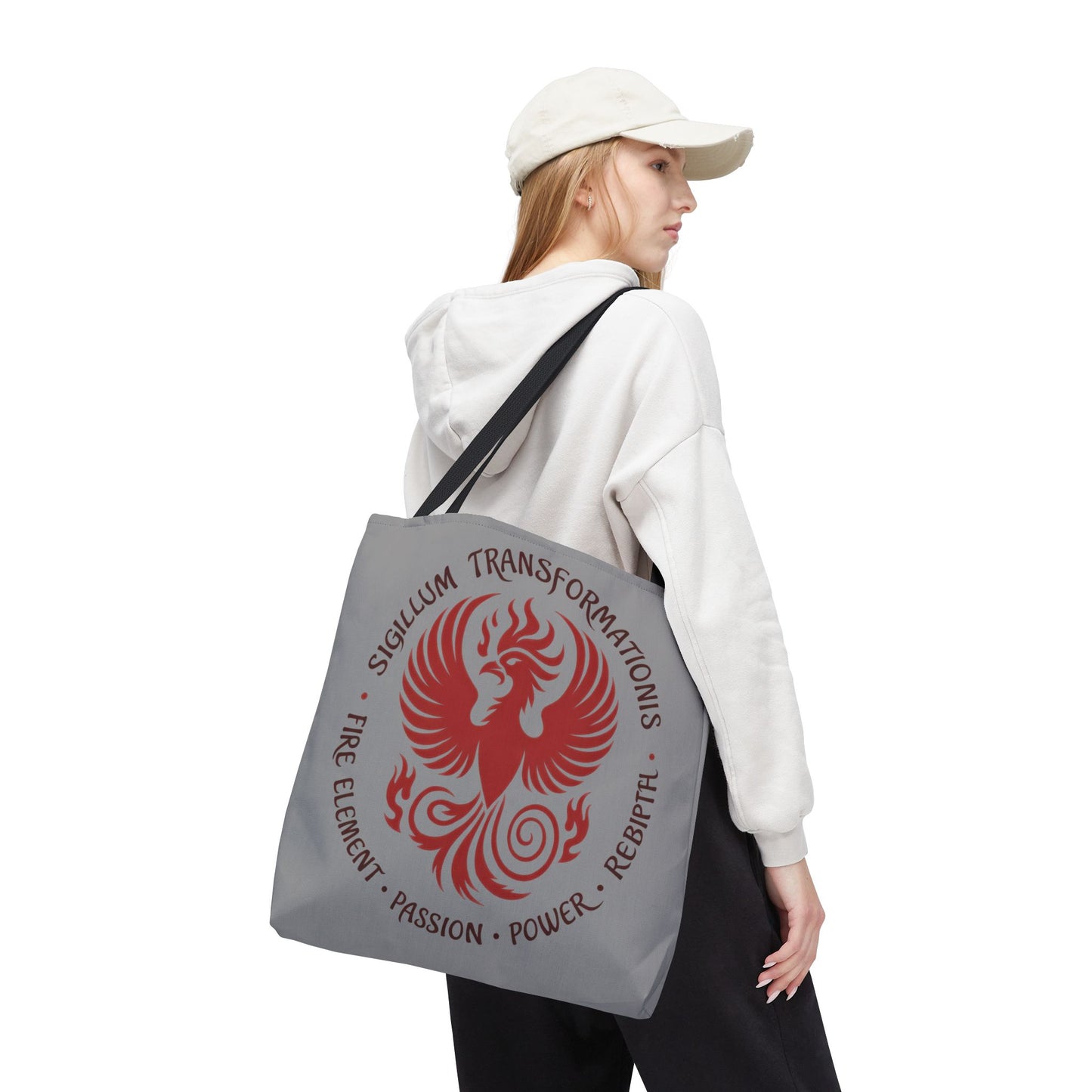 Phoenix Transformation Tote Bag, Canvas Shopper, Boho Beach Bag, Festival Accessory, Eco-Friendly Gift, Large Canvas Bag, Weekender Bag