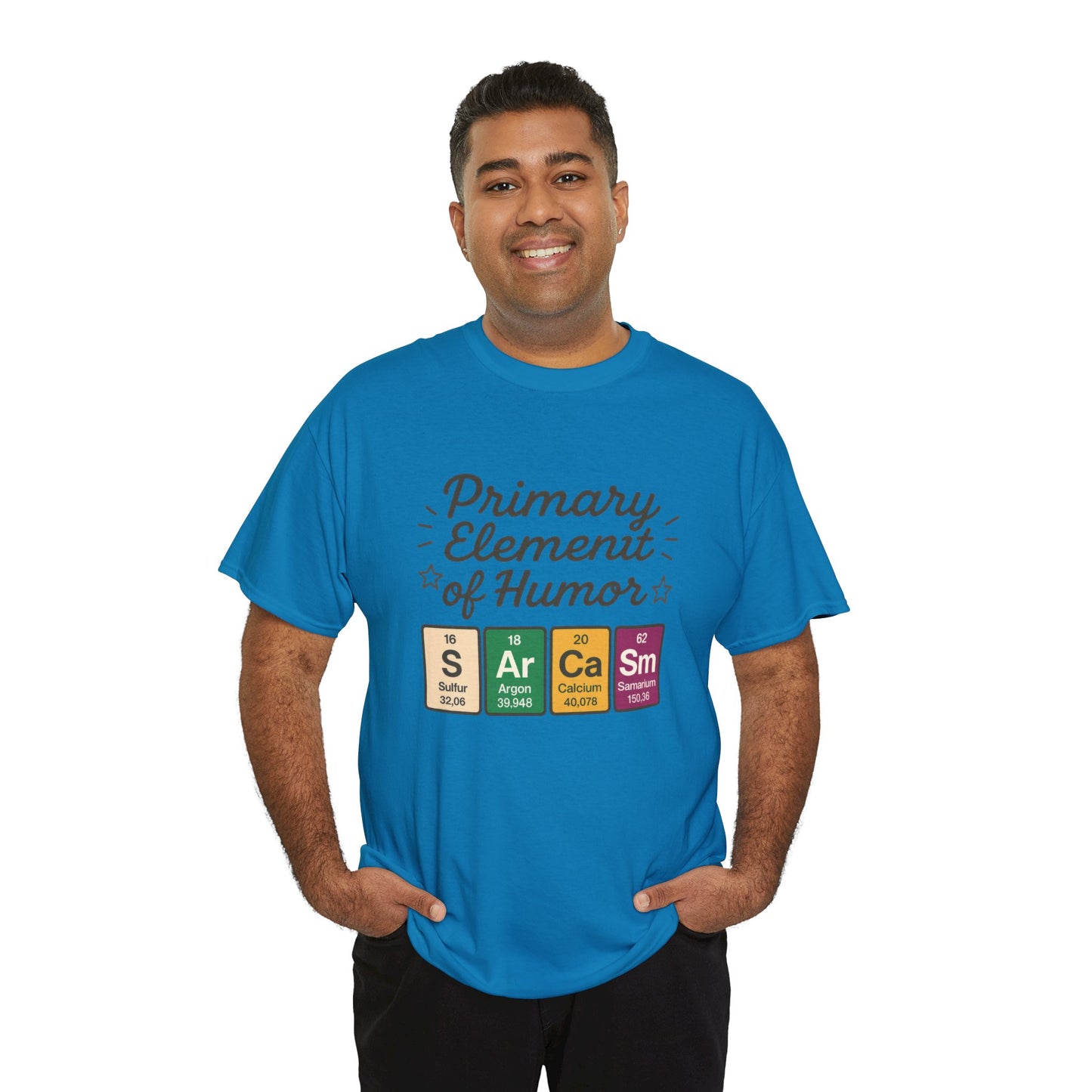 Funny Mens Science T-Shirt, Sarcasm Element of Humor Tee, Periodic Table Nerd Shirt for Him, Humor T-Shirt, Periodic Table Chemistry Humor