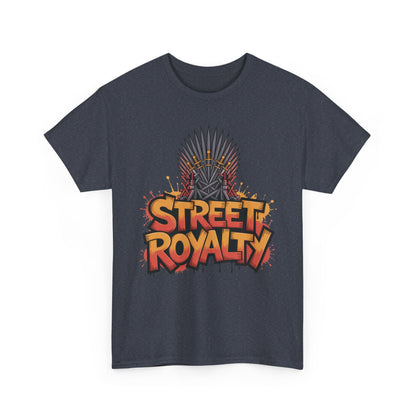 Street Royalty Men's T-Shirt, Graffiti Crown Graphic Tee, Urban Streetwear Top for Skaters and Hip Hop Style
