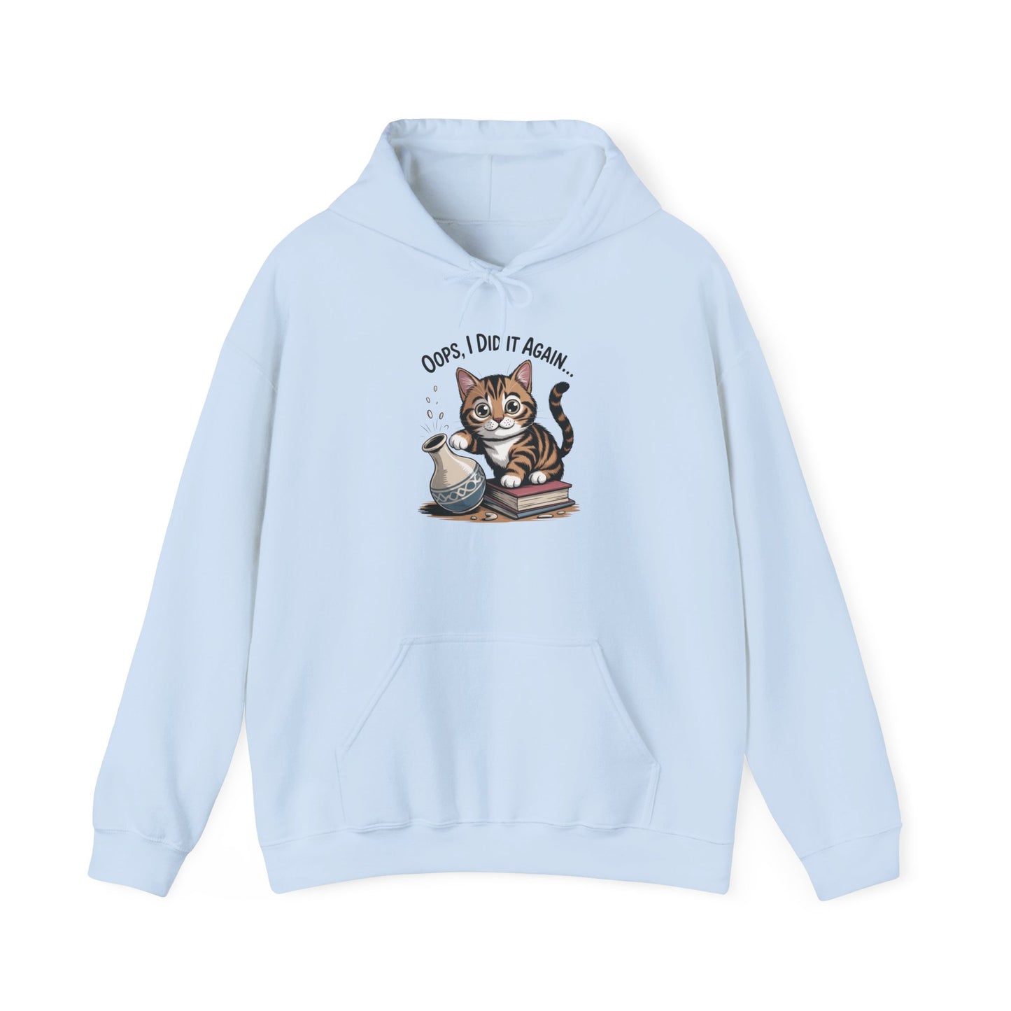 Cat Lover's Hoodie: Oops, I Did It Again, Funny Sweatshirt, Gifts for Animal Lovers, Cozy Hooded Sweatshirt, Pet Owner Apparel, Cute [...]