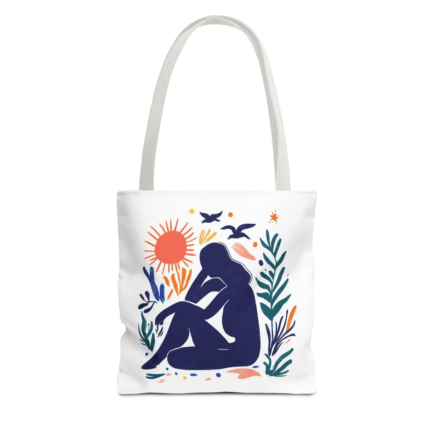 Boho Art Tote Bag, Versatile Eco-Friendly Carryall, Gift for Her, Summer Outing, Beach Bag, Reusable Shopping Tote