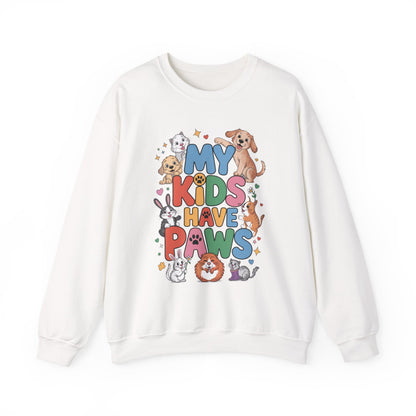 My Kids Have Paws Sweatshirt, Pet Lover Gift, Cute Animal Shirt, Cute Pet Mom Tee, Animal Parent T-Shirt, Gift for Animal Lovers
