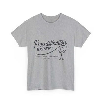 Procrastination Expert Men's Tee, Funny Shirt for Slackers, Gift for Students, Men's Comfortable Casual Wear, Laughs for Every Occasion