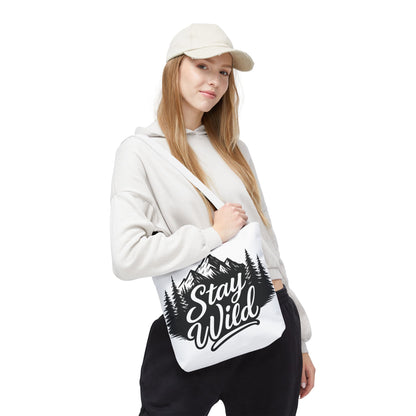 Stay Wild Tote Bag | Eco-friendly Shopping Bag, Adventure Tote, Outdoor Enthusiast Gift, Stylish Carryall, Perfect for Summer Adventures