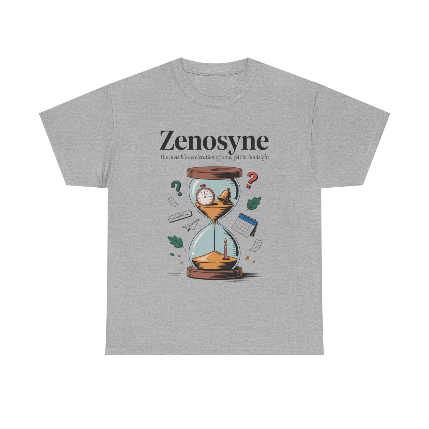 Zenosyne Unisex Heavy Cotton Tee, Aesthetic Word Tee, existential tee, Emotional Word Tee, Moody Graphic Tee, Philosophical Tee
