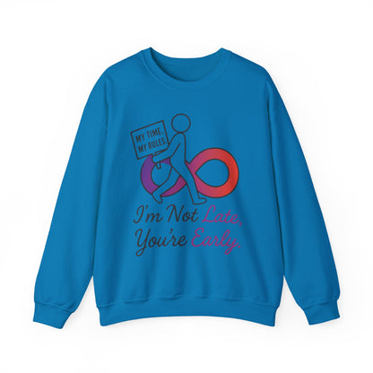 My Time, My Rules Funny Crewneck Sweatshirt, Womens Pullover, Gift for Her, Birthdays, Humor Clothing, Casual Style