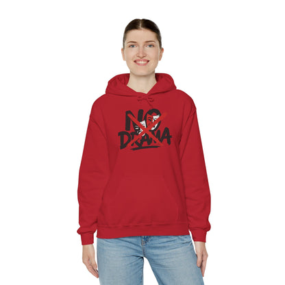 No Drama Womens Hooded Sweatshirt, Cozy Hoodie, Casual Gift, Relaxed Style, Everyday Wear, Funny Sweatshirt