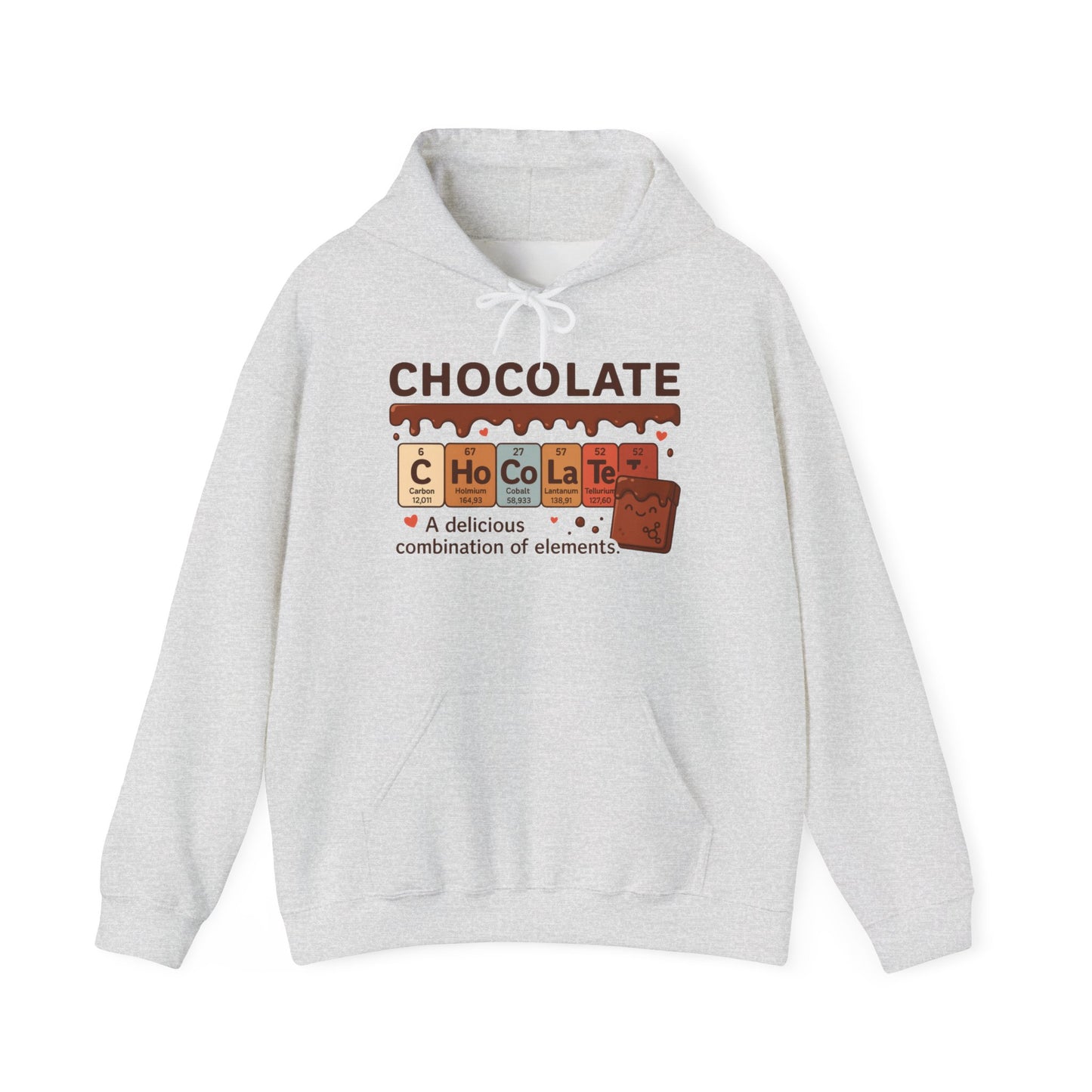 Chocolate Lover's Comfort Hoodie, Perfect Gift for Chemistry Lovers, Casual Wear, Sweet Treats Enthusiasts, Birthdays, Chemistry Students
