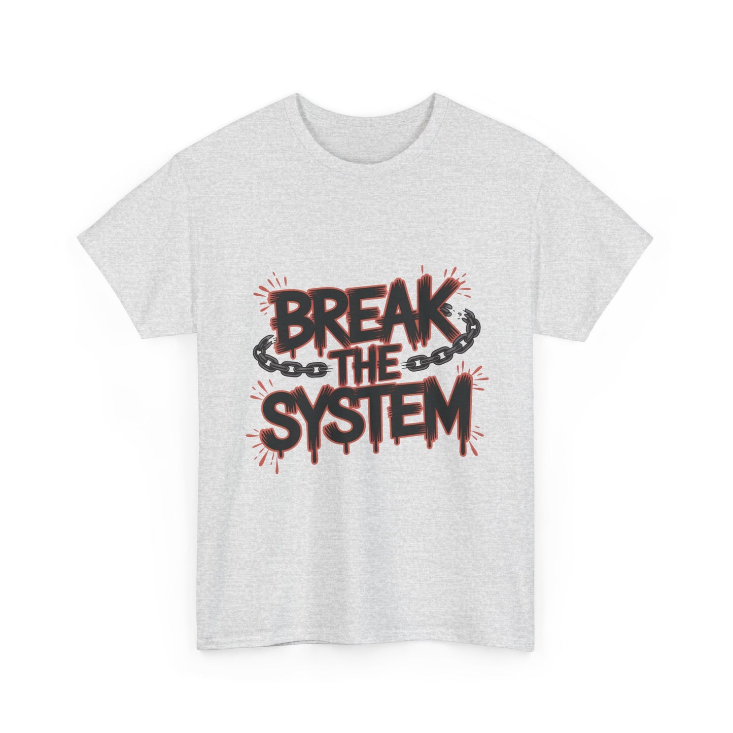 Men's Graphic Tee, Break the System Shirt, Streetwear Punk T-Shirt, Activist Gift for Him
