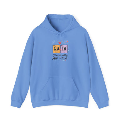 Cute Chemistry Hoodie for Women, CuTe Periodic Table Sweatshirt, Chemically Attractive Science Gift for Her, Great for Birthdays & Holidays