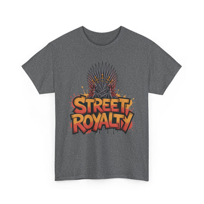 Street Royalty Men's T-Shirt, Graffiti Crown Graphic Tee, Urban Streetwear Top for Skaters and Hip Hop Style