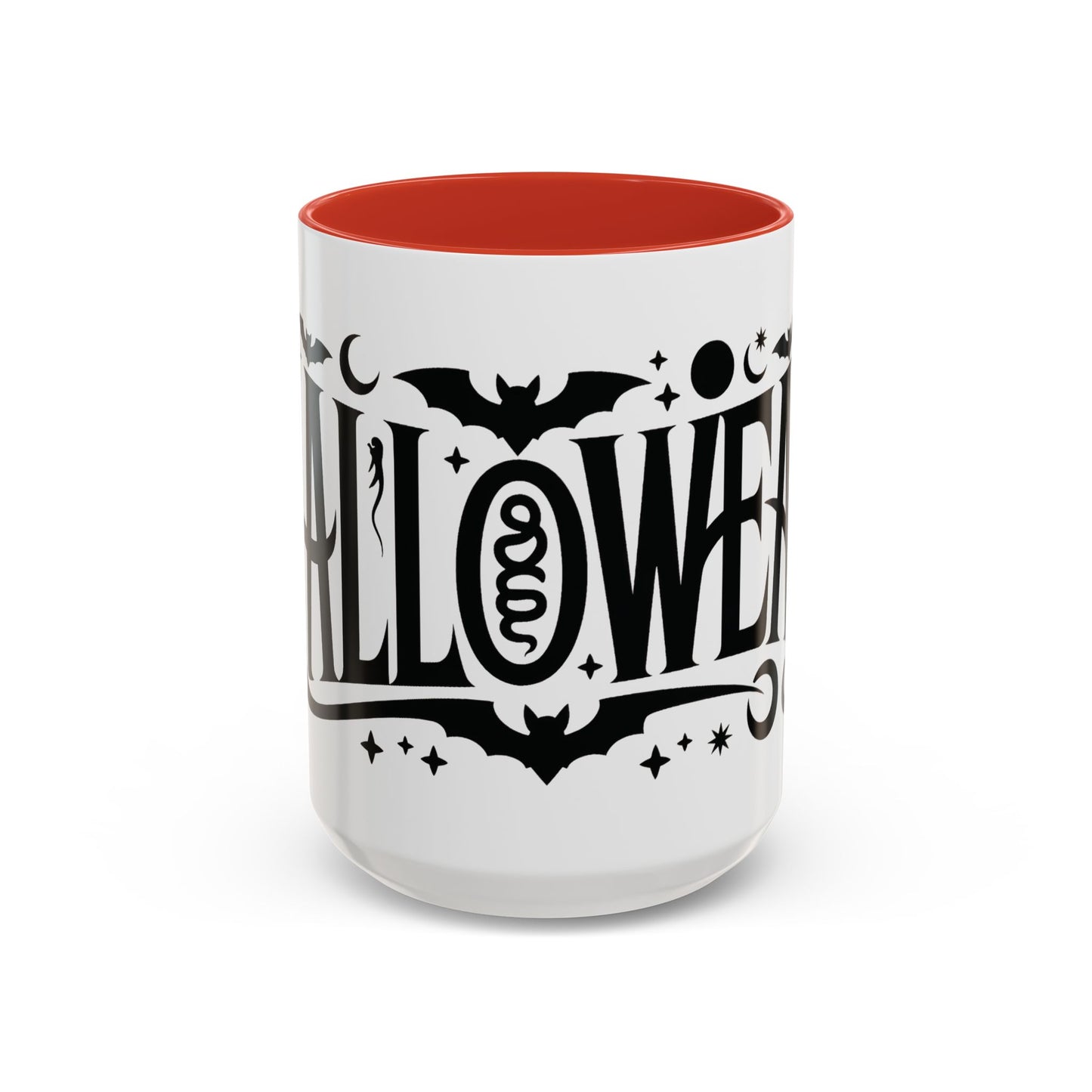 Gothic Halloween Mug, Vintage Typography Coffee Cup, Retro Spooky Aesthetic Gift, Minimal Witchy Academia Drinkware, Coffee Mug (11, 15oz)