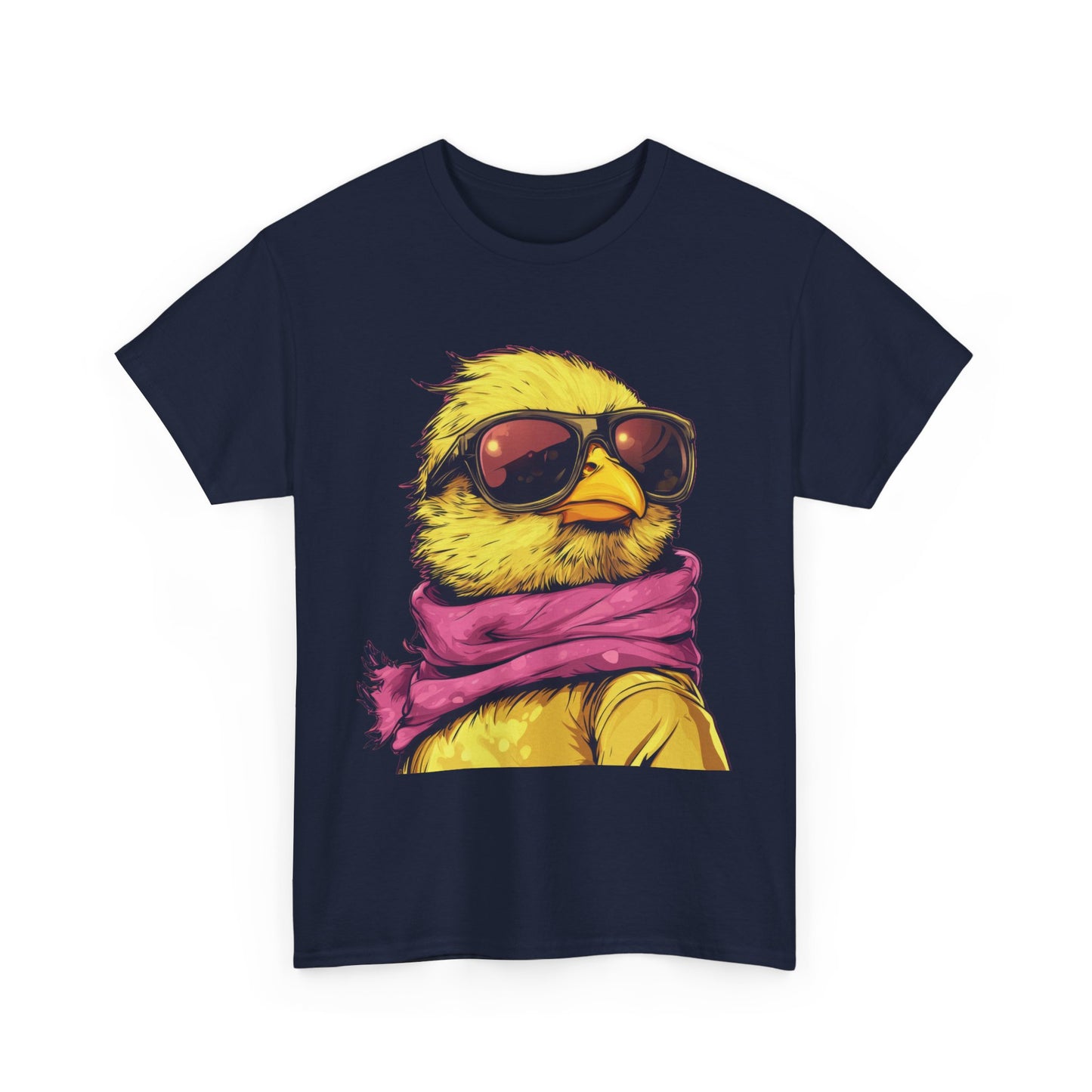 Chic Cool Chick T-Shirt, Unisex Heavy Tee, Funny Animal Tee, Trend Chick Graphic T-Shirt Gift