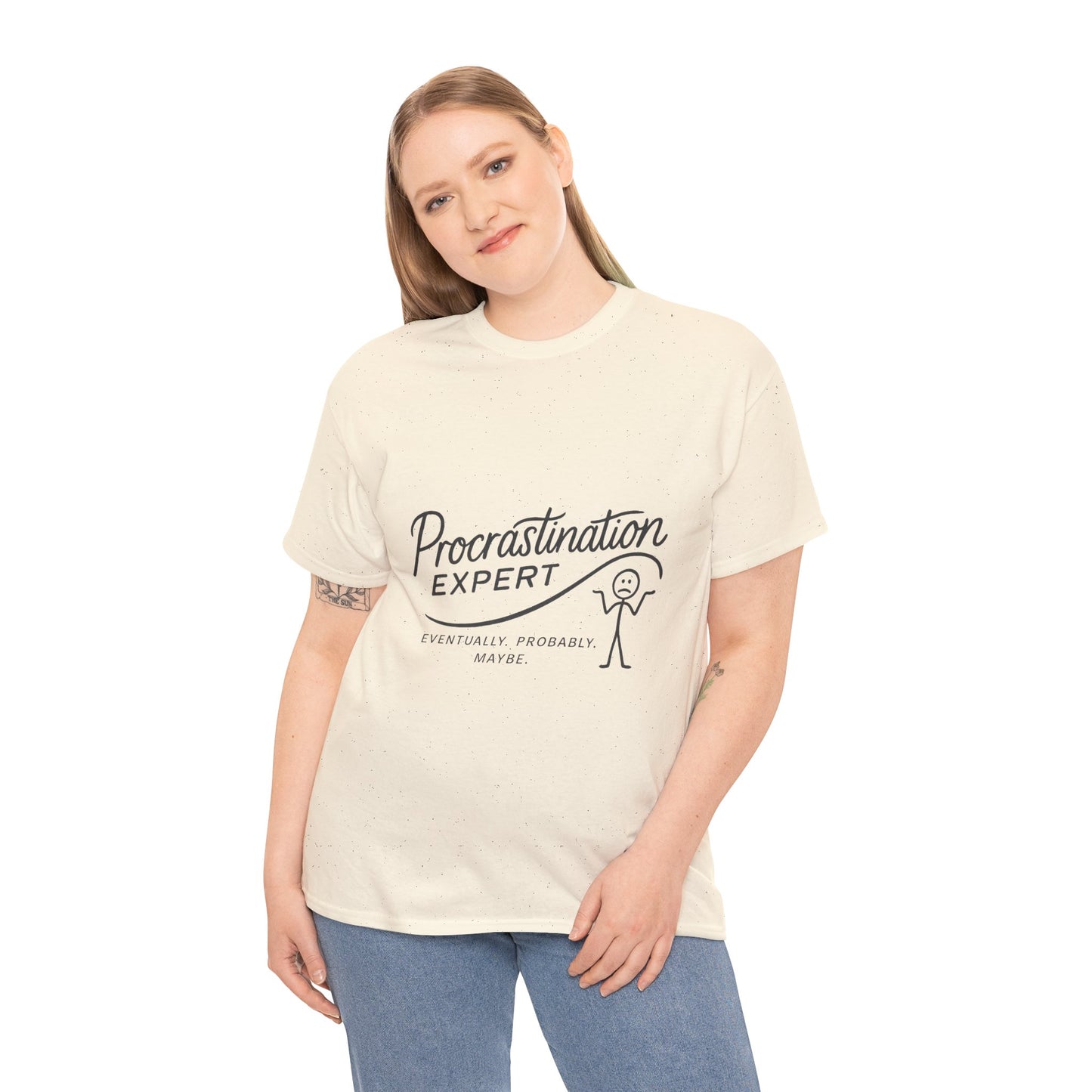 Procrastination Expert Women's Heavy Cotton Tee, Funny T-Shirt, Gift for Students, Casual Wear, Comfy Everyday Tee, Humor Shirt