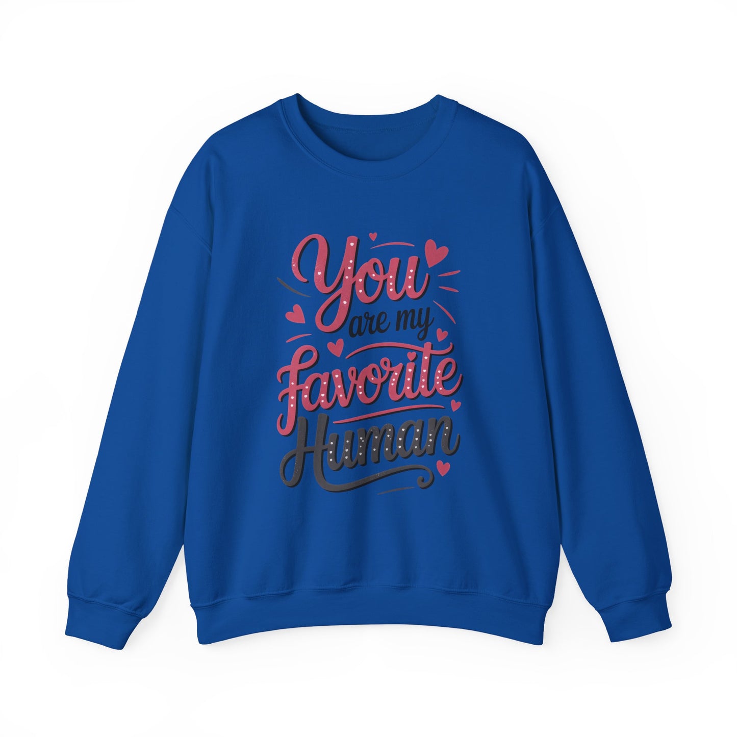 You Are My Favorite Human Sweatshirt, Cute Gift for Friends, Couples, Valentine's Day, Birthdays, Casual Wear, mother's day gift